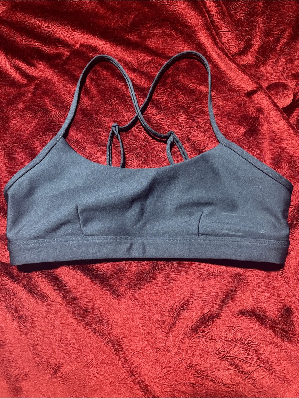ALO Yoga airlift intrigue Sports Bra in Navy Blue